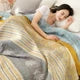FeldTraum: Coperte in cotone con stampa elegante e struttura reversibile – per camera da letto e divano