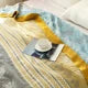 FeldTraum: Coperte in cotone con stampa elegante e struttura reversibile – per camera da letto e divano