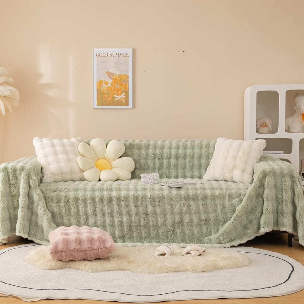FellEleganz: Copertura per divano in pelliccia sintetica di alta qualità con seduta antiscivolo e comfort lussuoso – per divano e area living