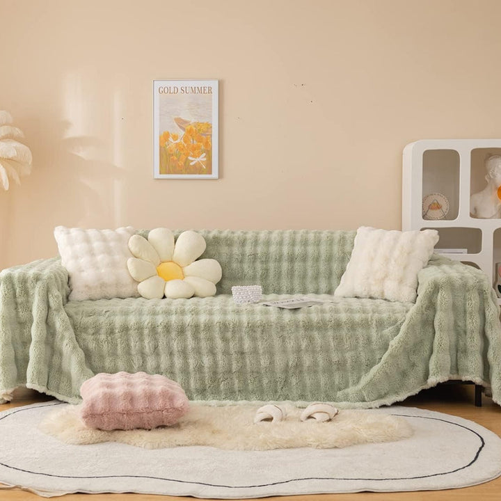 FellEleganz: Copertura per divano in pelliccia sintetica di alta qualità con seduta antiscivolo e comfort lussuoso – per divano e area living