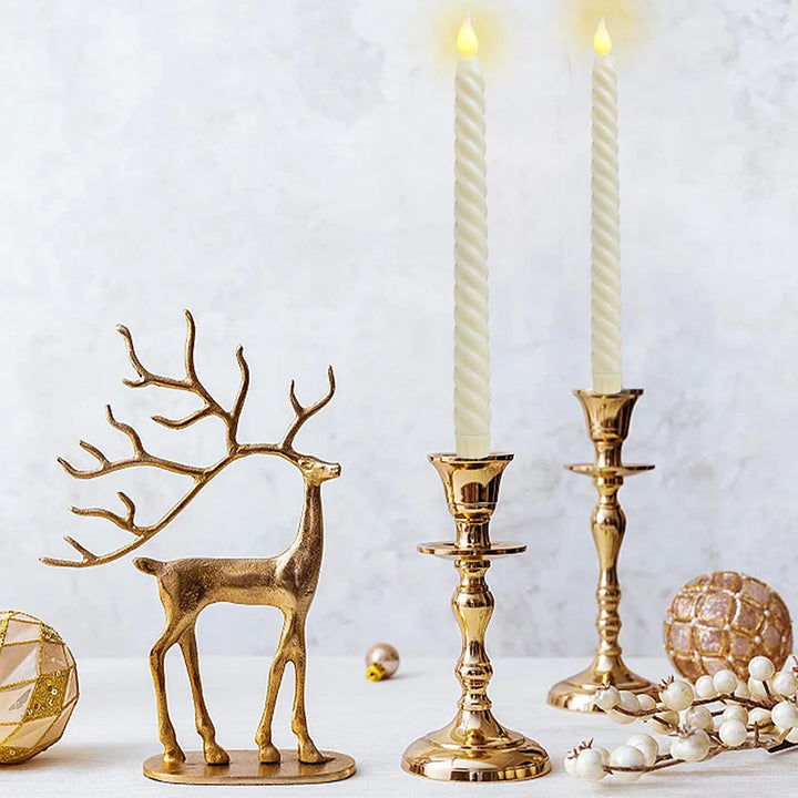 FestiGlow: Candele LED 3D – Illuminazione natalizia con calore luminoso