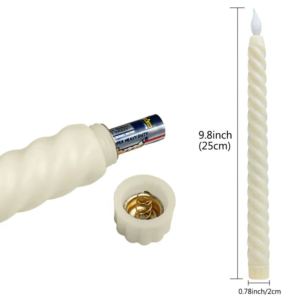 FestiGlow: Candele LED 3D – Illuminazione natalizia con calore luminoso