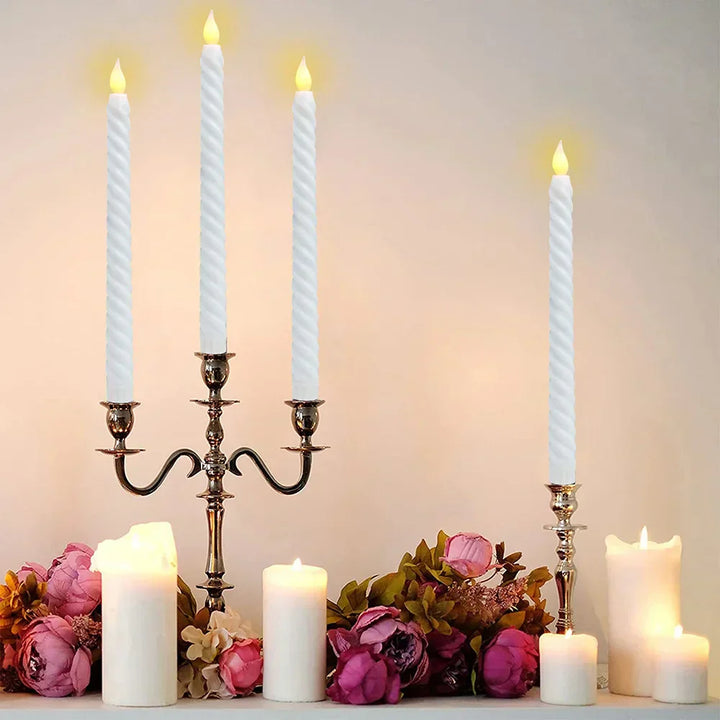 FestiGlow: Candele LED 3D – Illuminazione natalizia con calore luminoso