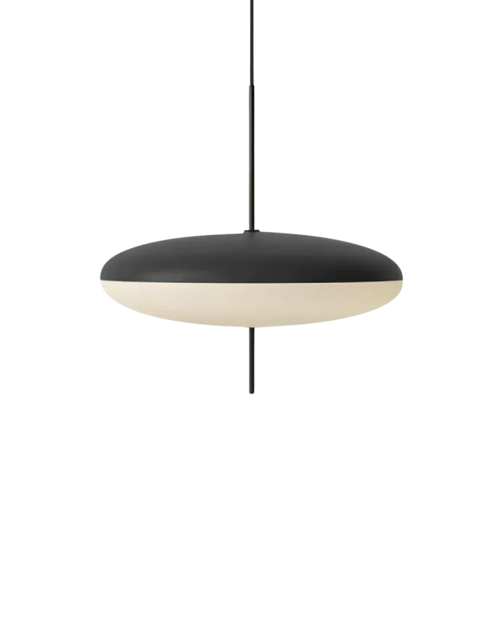 FinsternisLicht: Lampada a sospensione in vetro – elegante lampada con silhouette sospesa, lussuosa per camera da letto e ufficio