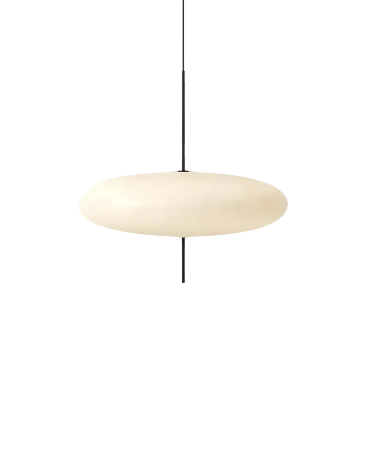 FinsternisLicht: Lampada a sospensione in vetro – elegante lampada con silhouette sospesa, lussuosa per camera da letto e ufficio