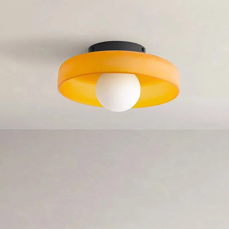 FjordLumen: Lampada da soffitto in vetro – Design scandinavo semplice e luce LED morbida