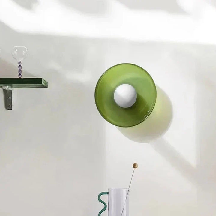 FjordLumen: Lampada da soffitto in vetro – Design scandinavo semplice e luce LED morbida