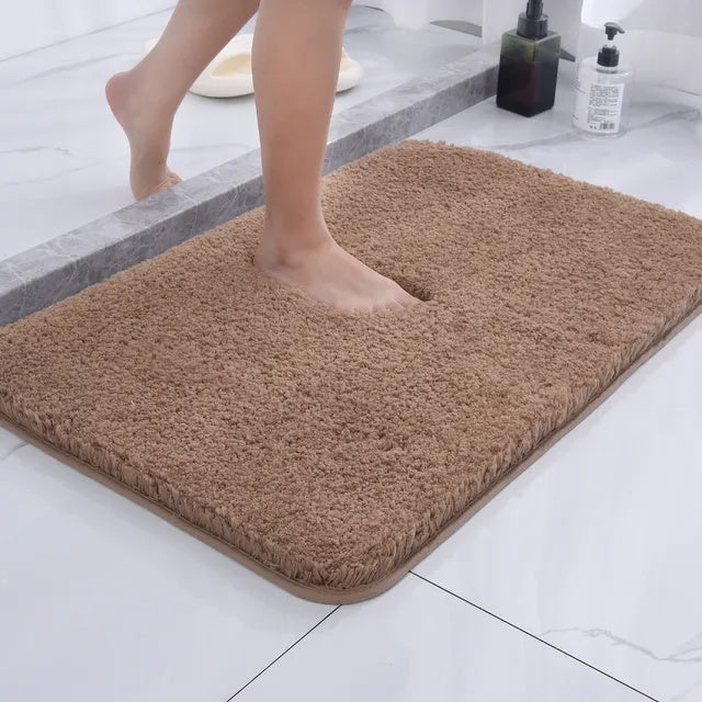 FlauschHeim: Tappeto da bagno morbido antiscivolo – Tappetino da bagno accogliente e assorbente