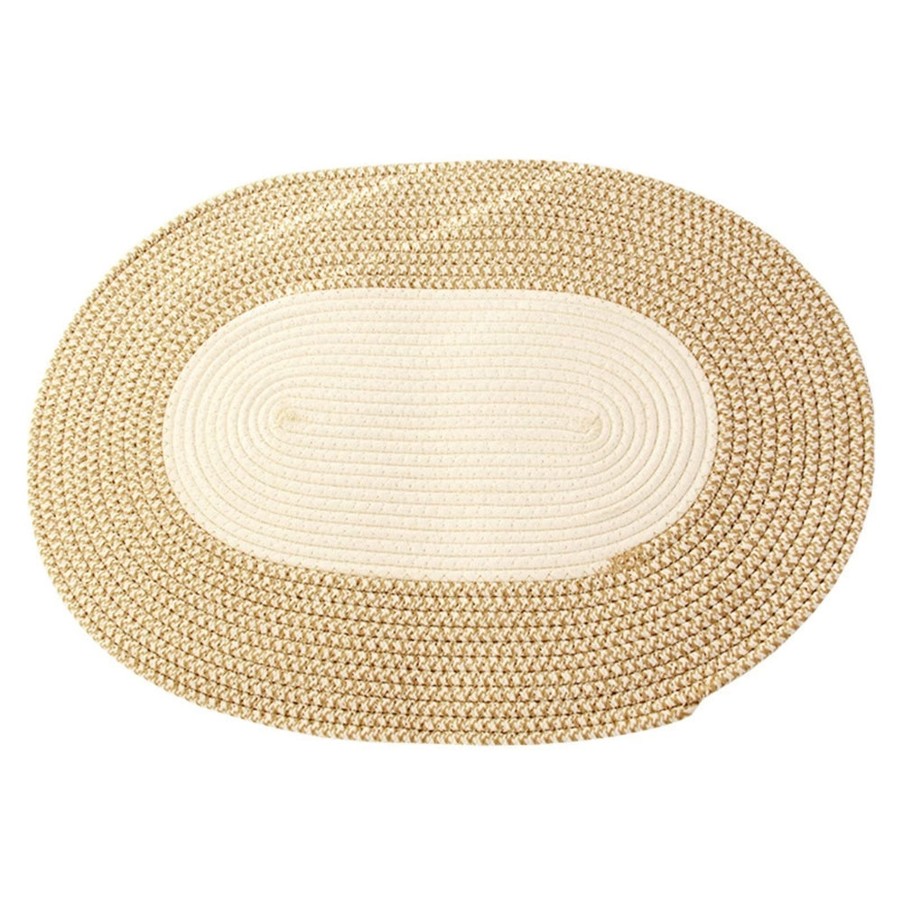 FlechtZauber: tappetino decorativo ovale – robusto, facile da mantenere &amp; design intrecciato in canapa per camera da letto e terrazza