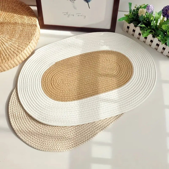 FlechtZauber: tappetino decorativo ovale – robusto, facile da mantenere &amp; design intrecciato in canapa per camera da letto e terrazza
