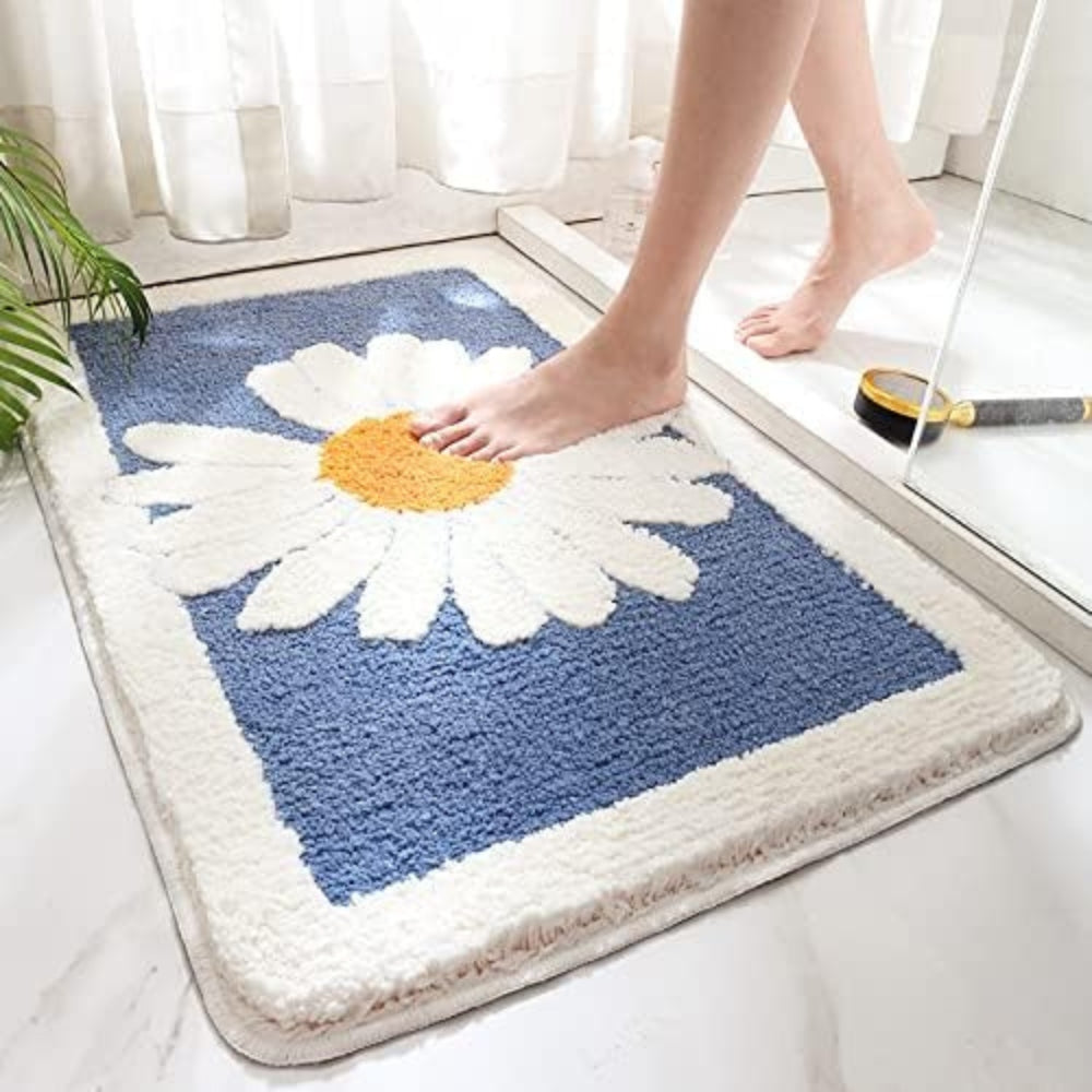 Tappetino da Bagno Floral Plush Fleur