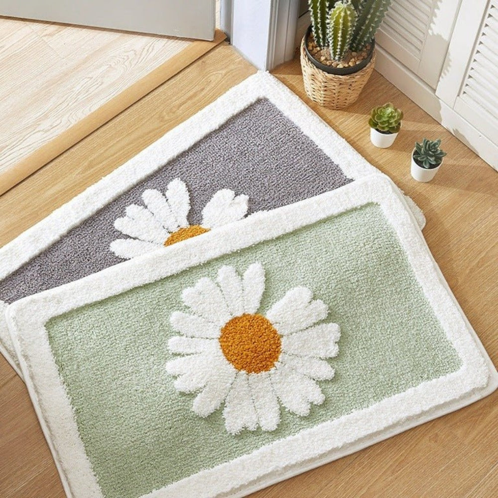 Tappetino da Bagno Floral Plush Fleur