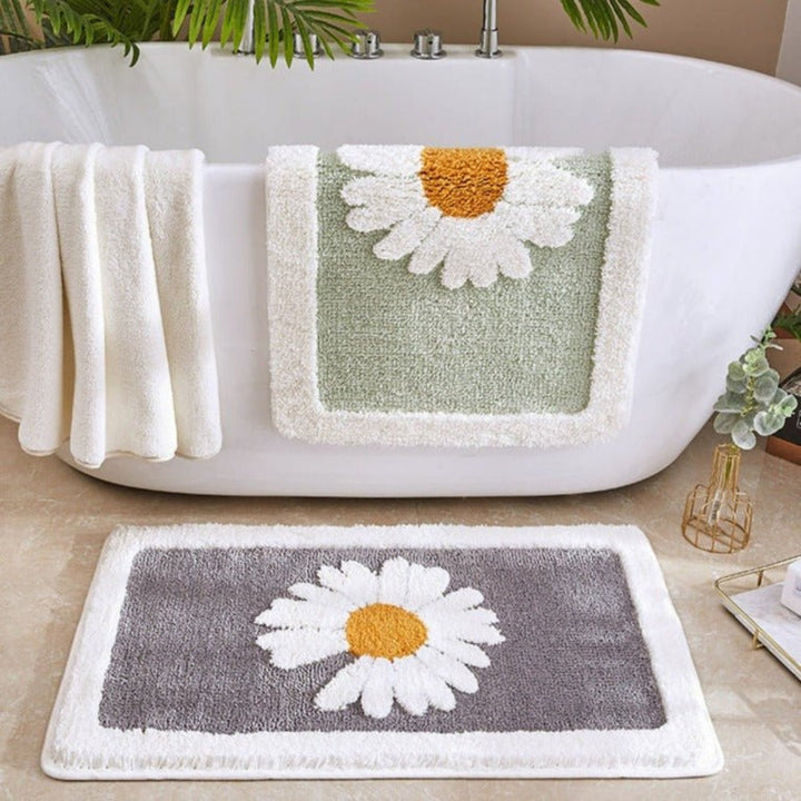 Tappetino da Bagno Floral Plush Fleur