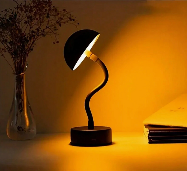 FlexLamp: Lampada da tavolo LED senza fili con design moderno a fungo e dimmer touch – per soggiorno e comodino