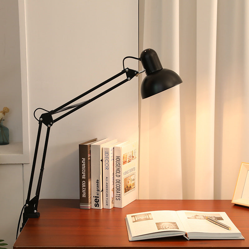 FlexiLux: Lampada da tavolo regolabile in metallo con clip e LED 1 fiamma – per scrivania e camera da letto