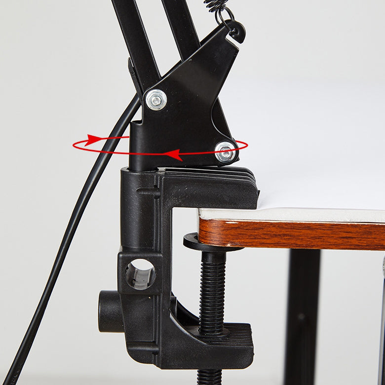 FlexiLux: Lampada da tavolo regolabile in metallo con clip e LED 1 fiamma – per scrivania e camera da letto