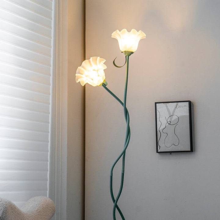 FlorAura: Elegante lampada da terra a forma di calla – Lampada da terra decorativa a LED