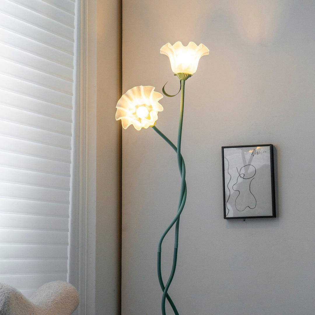 FlorAura: Elegante lampada da terra a forma di calla – Lampada da terra decorativa a LED