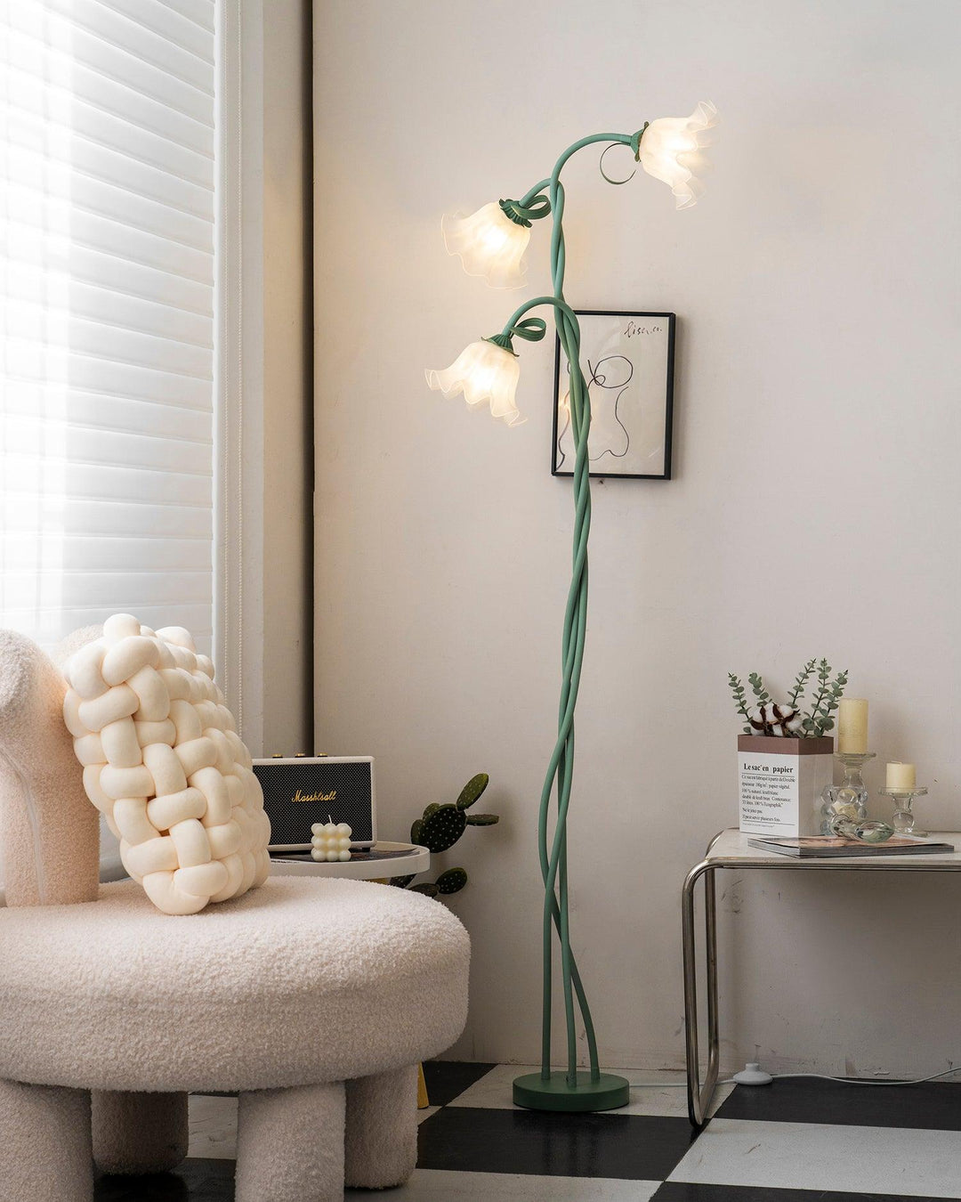 FlorAura: Elegante lampada da terra a forma di calla – Lampada da terra decorativa a LED