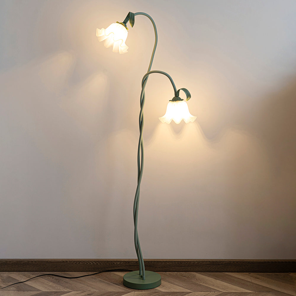 FlorAura: Elegante lampada da terra a forma di calla – Lampada da terra decorativa a LED