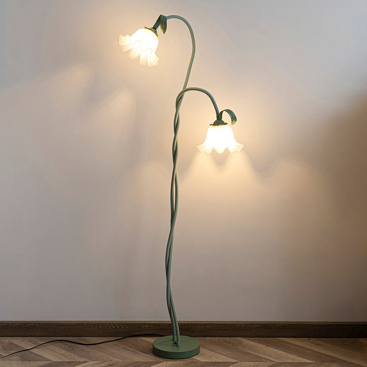 FlorAura: Elegante lampada da terra a forma di calla – Lampada da terra decorativa a LED