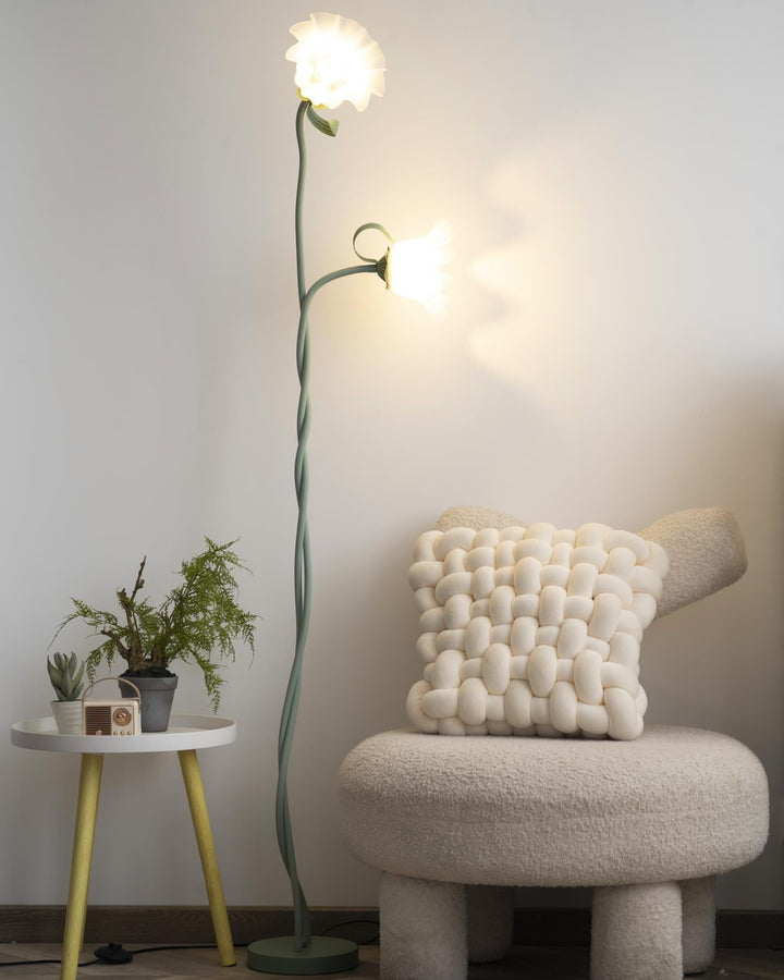 FlorAura: Elegante lampada da terra a forma di calla – Lampada da terra decorativa a LED