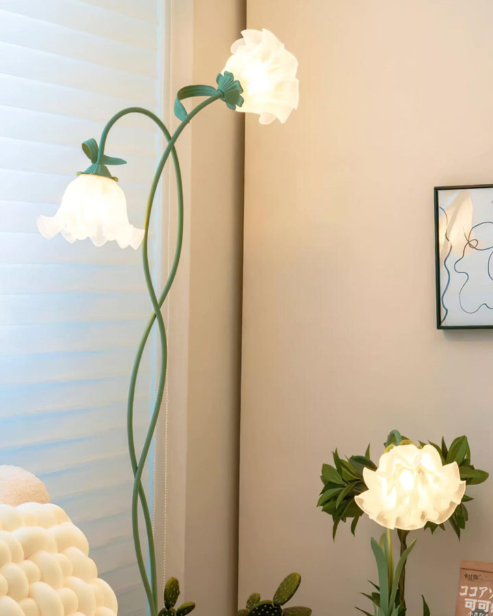 FlorAura: Elegante lampada da terra a forma di calla – Lampada da terra decorativa a LED