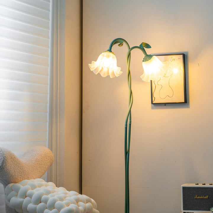 FlorAura: Elegante lampada da terra a forma di calla – Lampada da terra decorativa a LED