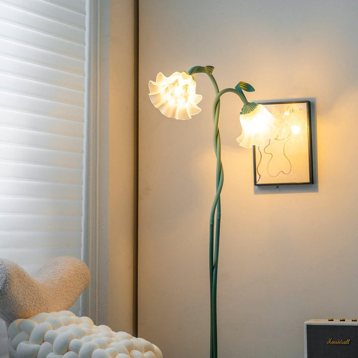 FlorAura: Elegante lampada da terra a forma di calla – Lampada da terra decorativa a LED