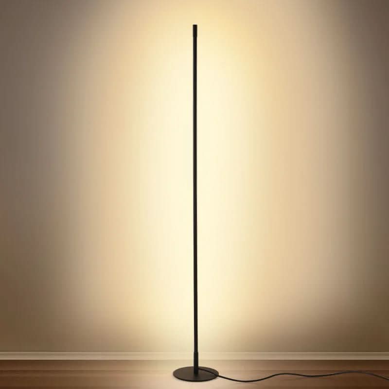 FlorGlow: Lampada da terra LED con moderno involucro in metallo e dimmerabile senza fasi – per angolo divano e home office