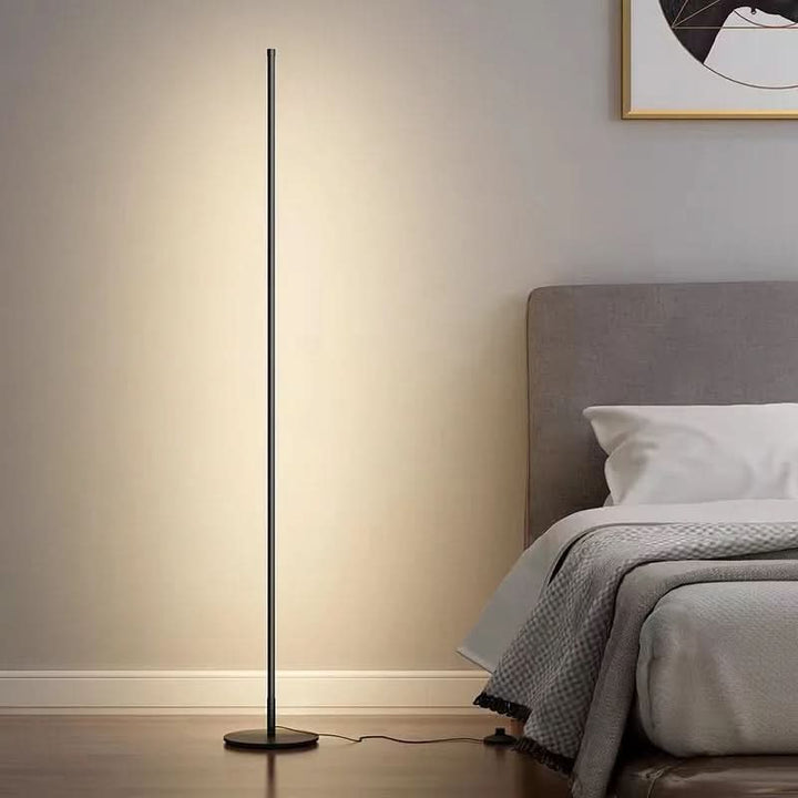 FlorGlow: Lampada da terra LED con moderno involucro in metallo e dimmerabile senza fasi – per angolo divano e home office
