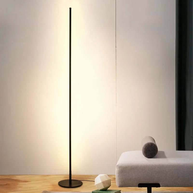 FlorGlow: Lampada da terra LED con moderno involucro in metallo e dimmerabile senza fasi – per angolo divano e home office