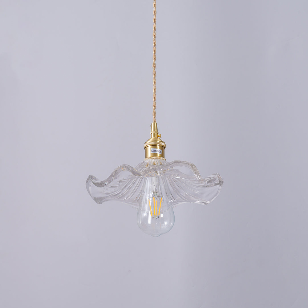 FloraGlanz: Lampada a sospensione LED Hibiscus in design floreale moderno