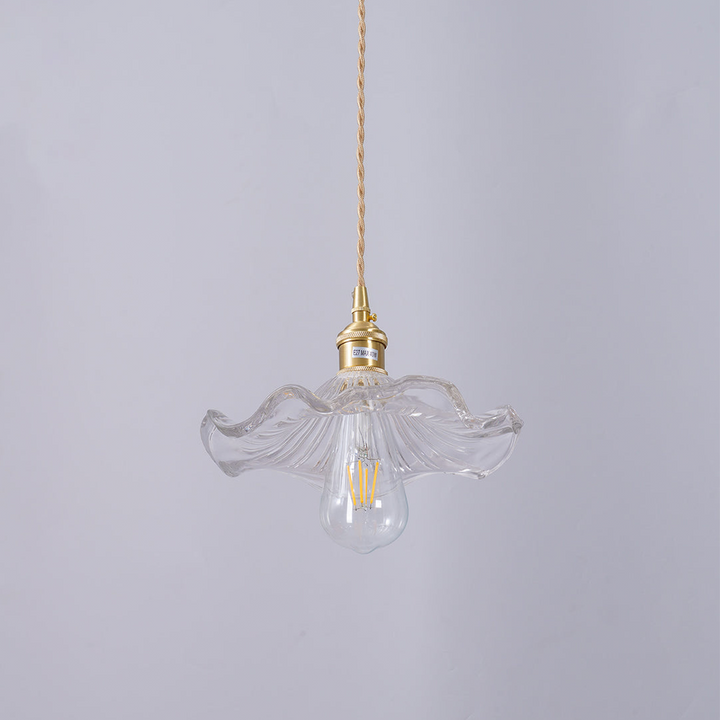 FloraGlanz: Lampada a sospensione LED Hibiscus in design floreale moderno