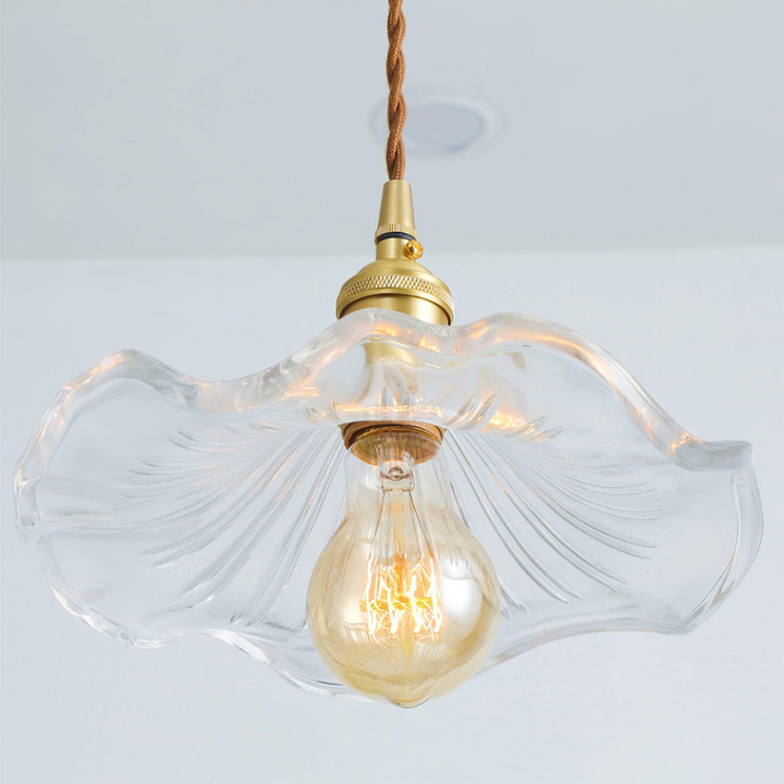 FloraGlanz: Lampada a sospensione LED Hibiscus in design floreale moderno