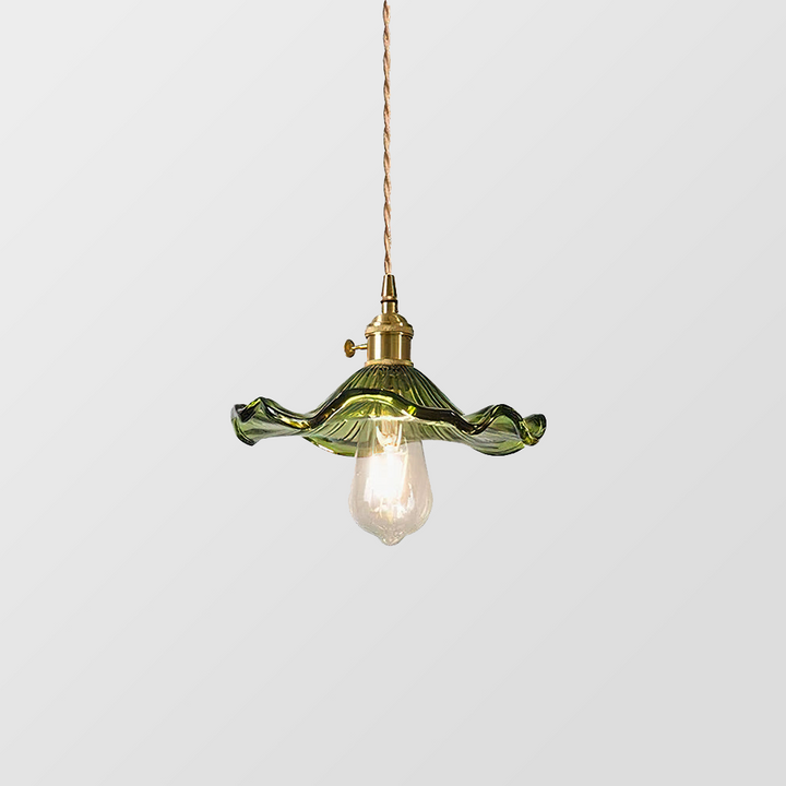 FloraGlanz: Lampada a sospensione LED Hibiscus in design floreale moderno