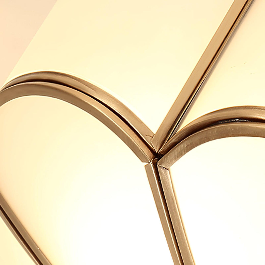 Florina: Lampada da soffitto a forma di fiore in vetro e ottone – Elegante per camera da letto e soggiorno