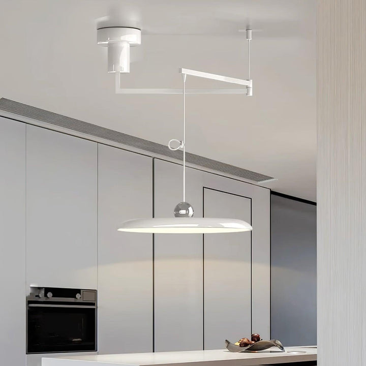 Fluxa: Lampada a sospensione LED regolabile in altezza in metallo – per cucina e sala da pranzo