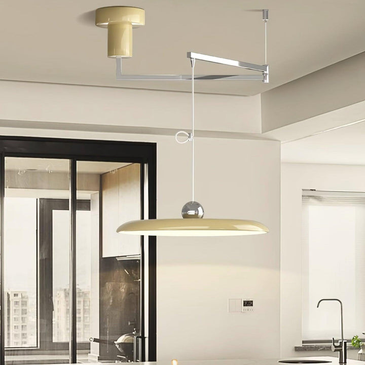 Fluxa: Lampada a sospensione LED regolabile in altezza in metallo – per cucina e sala da pranzo
