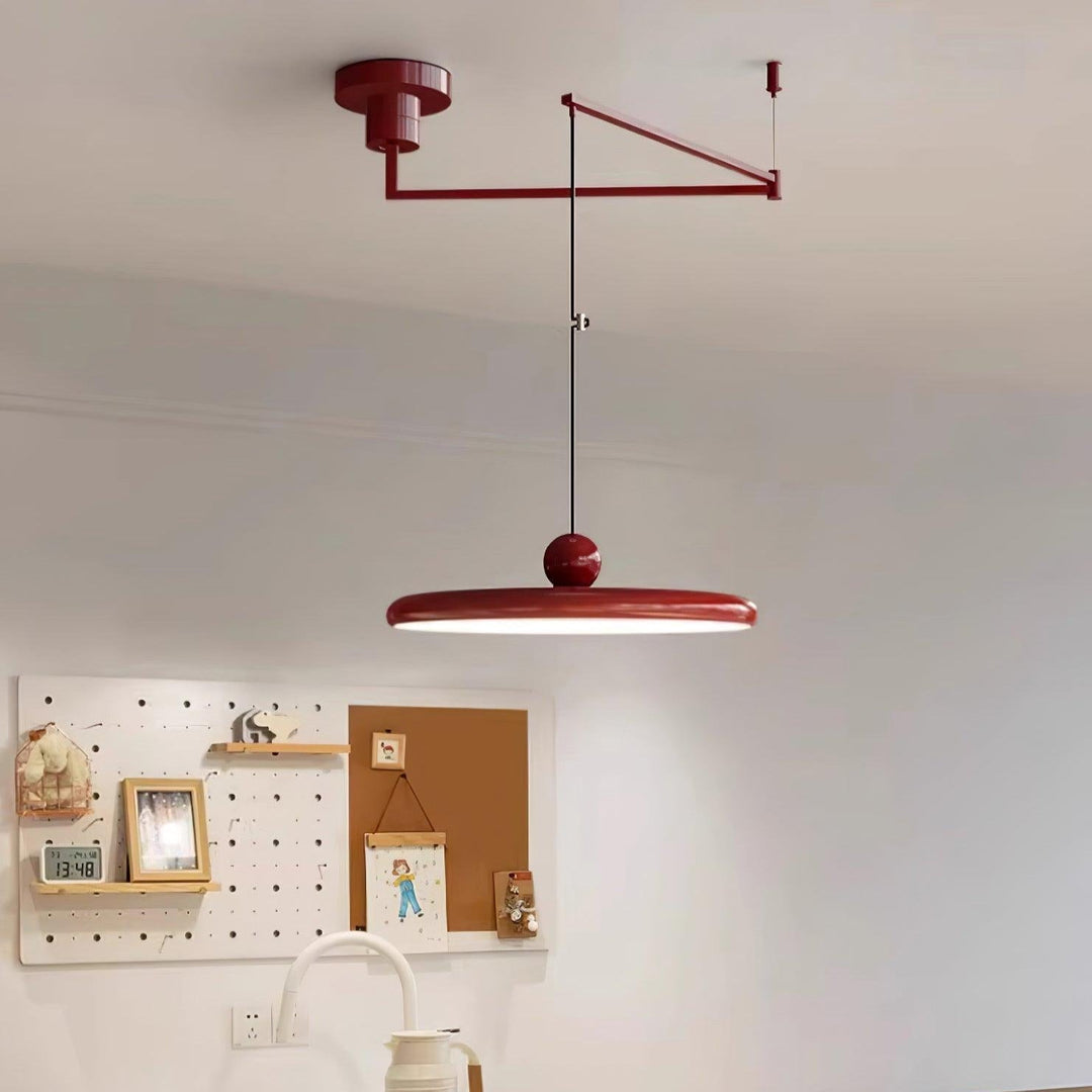 Fluxa: Lampada a sospensione LED regolabile in altezza in metallo – per cucina e sala da pranzo