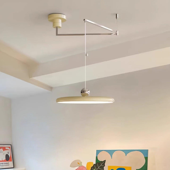 Fluxa: Lampada a sospensione LED regolabile in altezza in metallo – per cucina e sala da pranzo