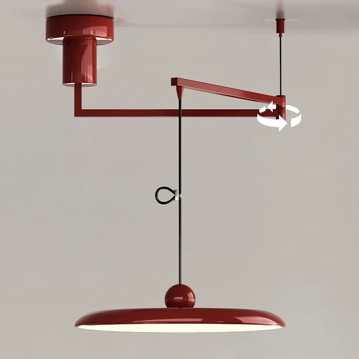 Fluxa: Lampada a sospensione LED regolabile in altezza in metallo – per cucina e sala da pranzo