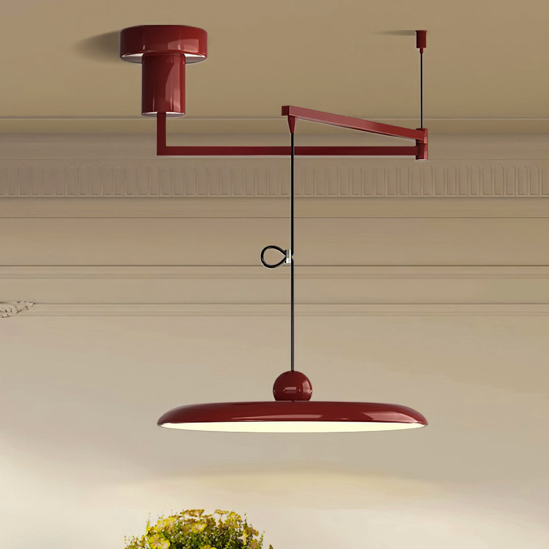Fluxa: Lampada a sospensione LED regolabile in altezza in metallo – per cucina e sala da pranzo