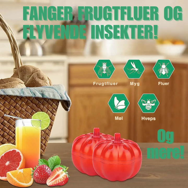 FlyFree™ – Trappola Ecologica per Mosche della Frutta a Forma di Zucca