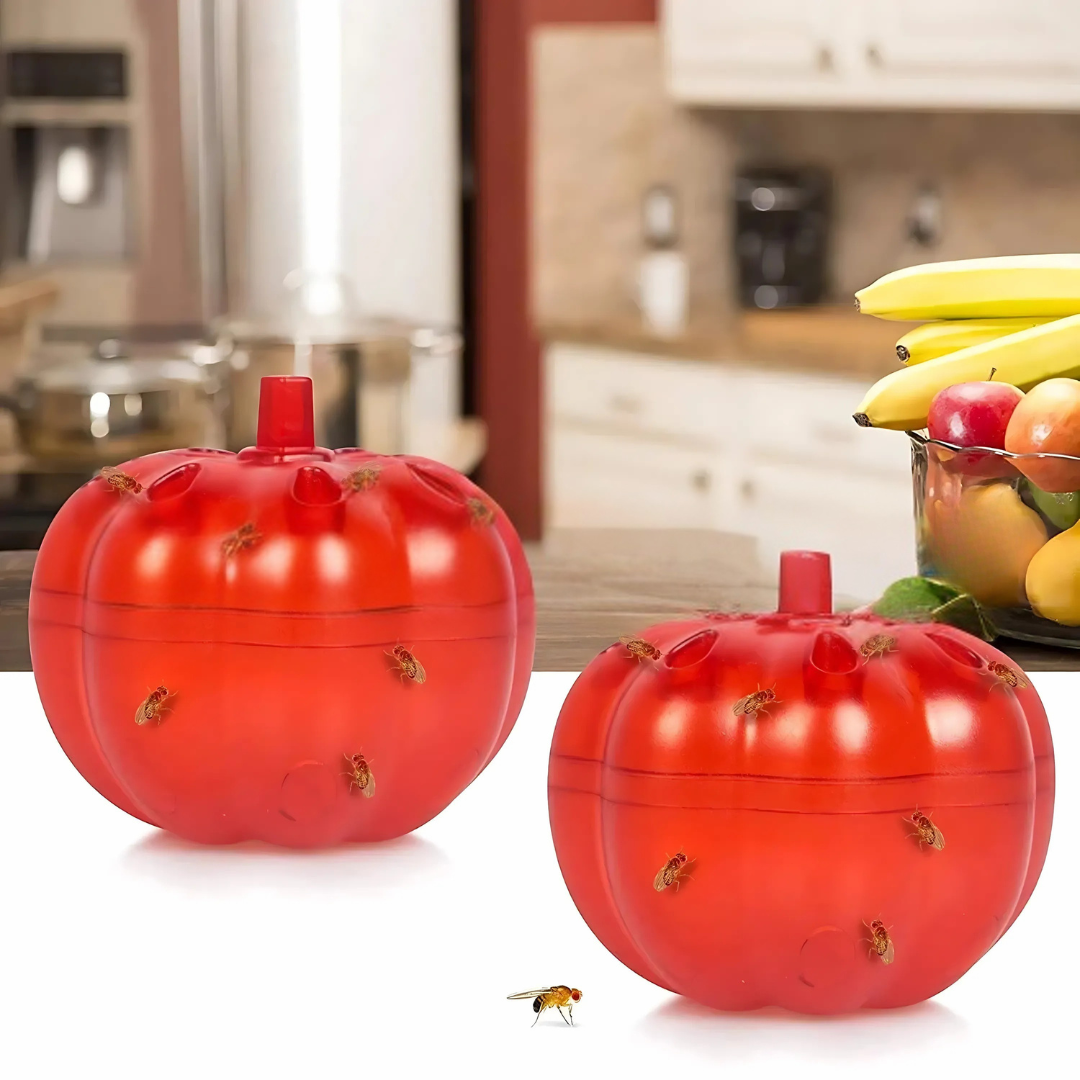 FlyFree™ – Trappola Ecologica per Mosche della Frutta a Forma di Zucca