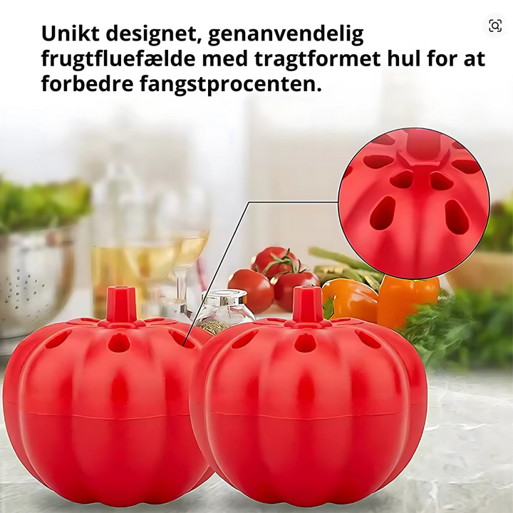FlyFree™ – Trappola Ecologica per Mosche della Frutta a Forma di Zucca