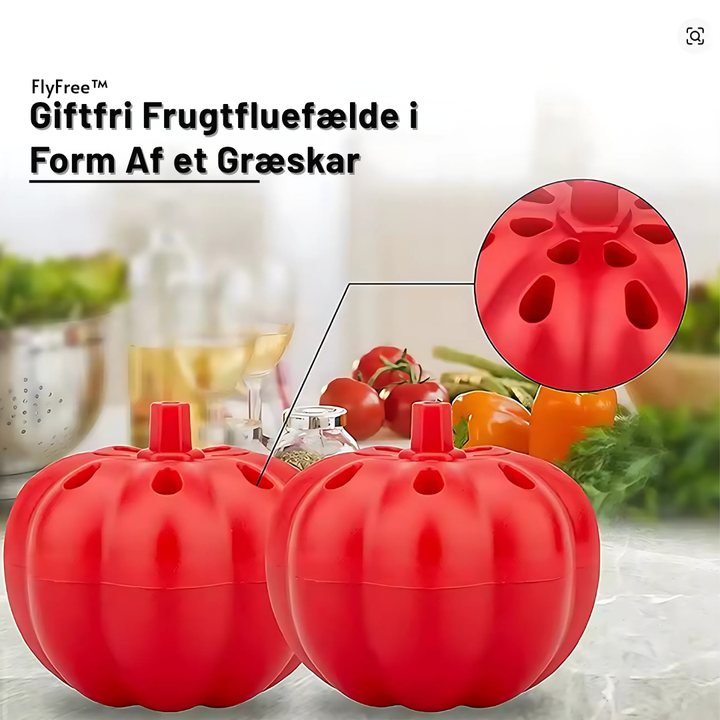 FlyFree™ – Trappola Ecologica per Mosche della Frutta a Forma di Zucca