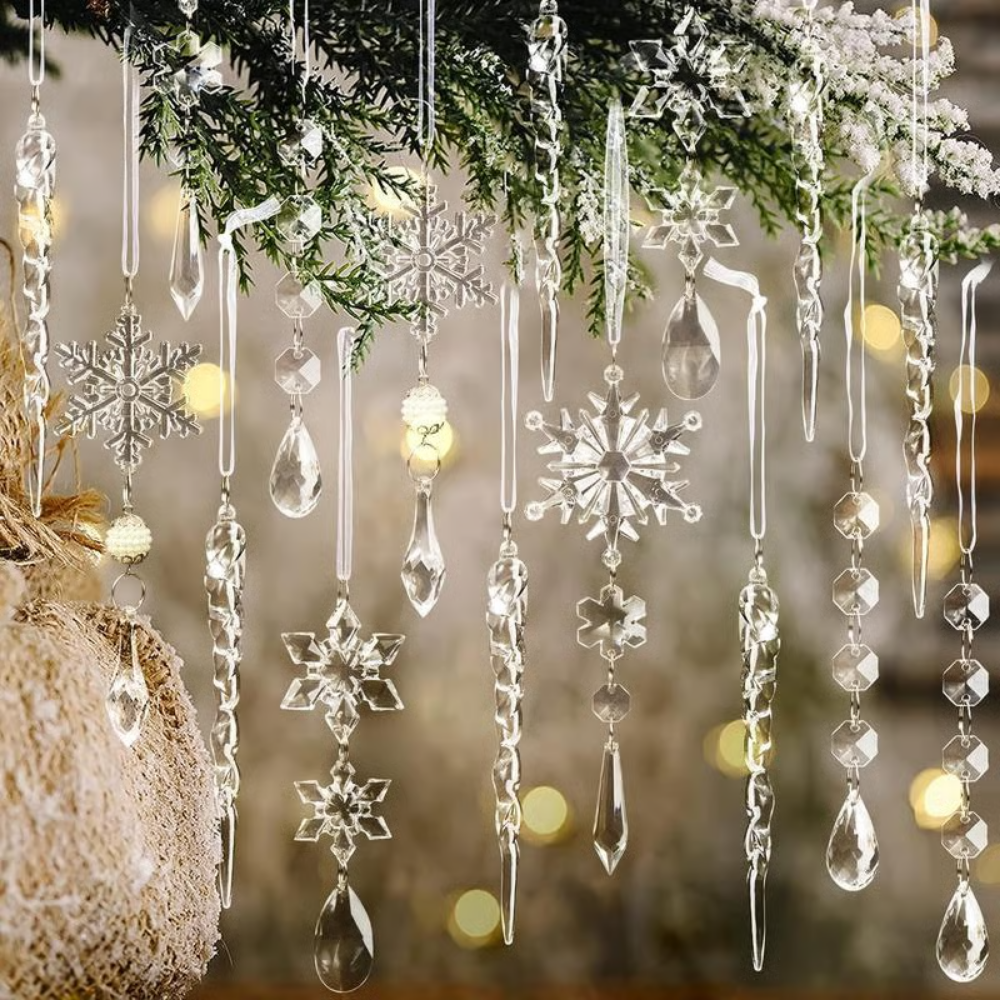 FrostGleam™ – Set di Decorazioni Natalizie Krystal Snefnug