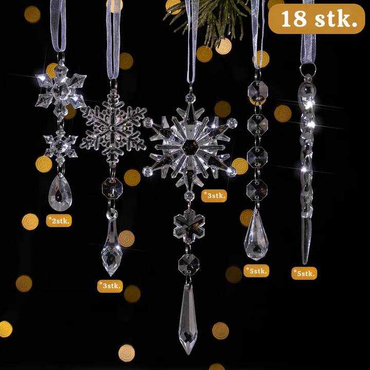 FrostGleam™ – Set di Decorazioni Natalizie Krystal Snefnug