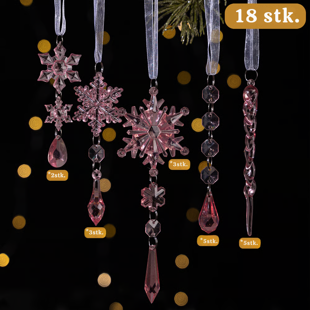 FrostGleam™ – Set di Decorazioni Natalizie Krystal Snefnug